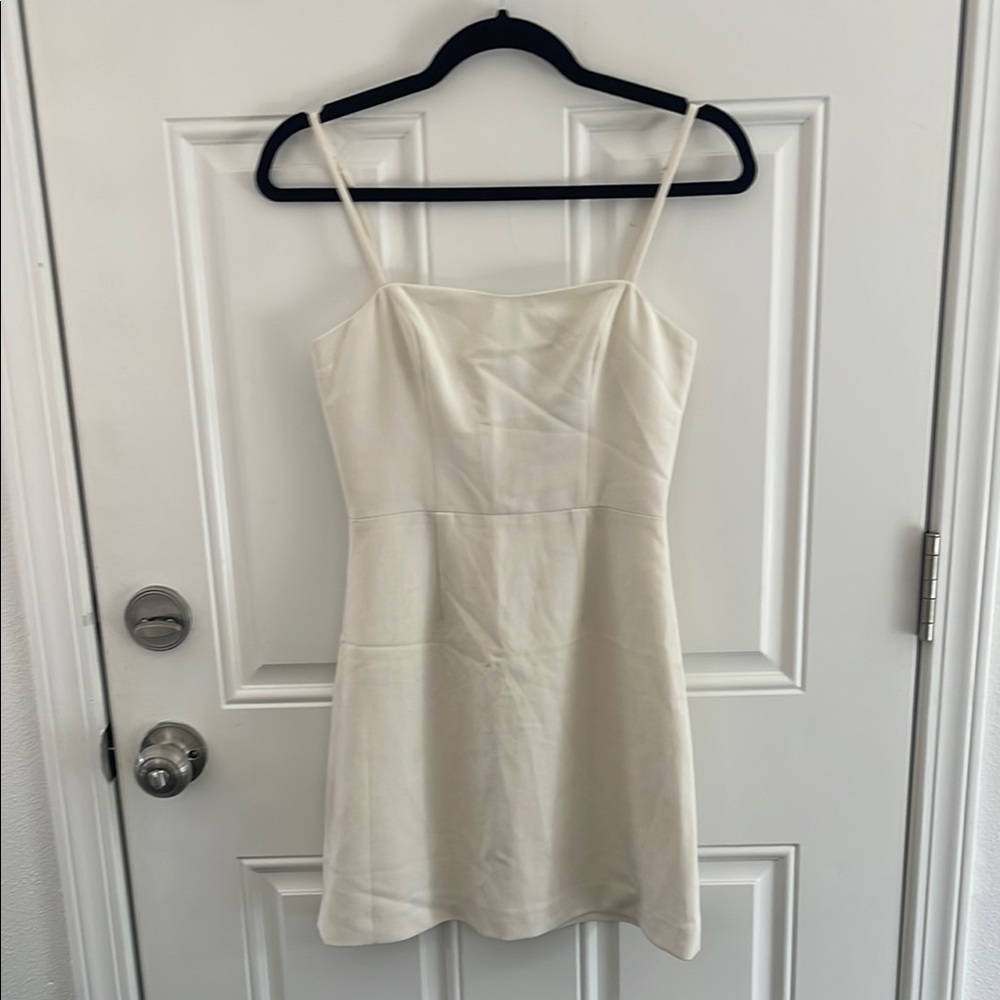 French Connection Elegant Cream Spaghetti Strap Dress
